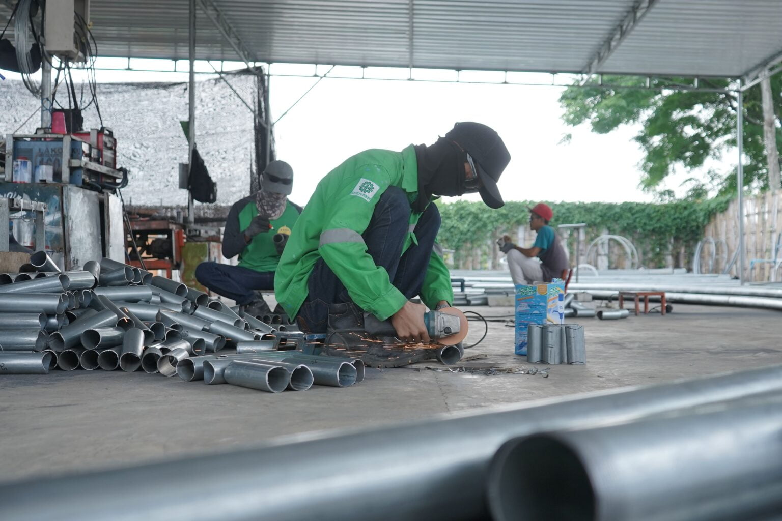 cara pembuatan hingga proses pemasangan kubah masjid proses rangka