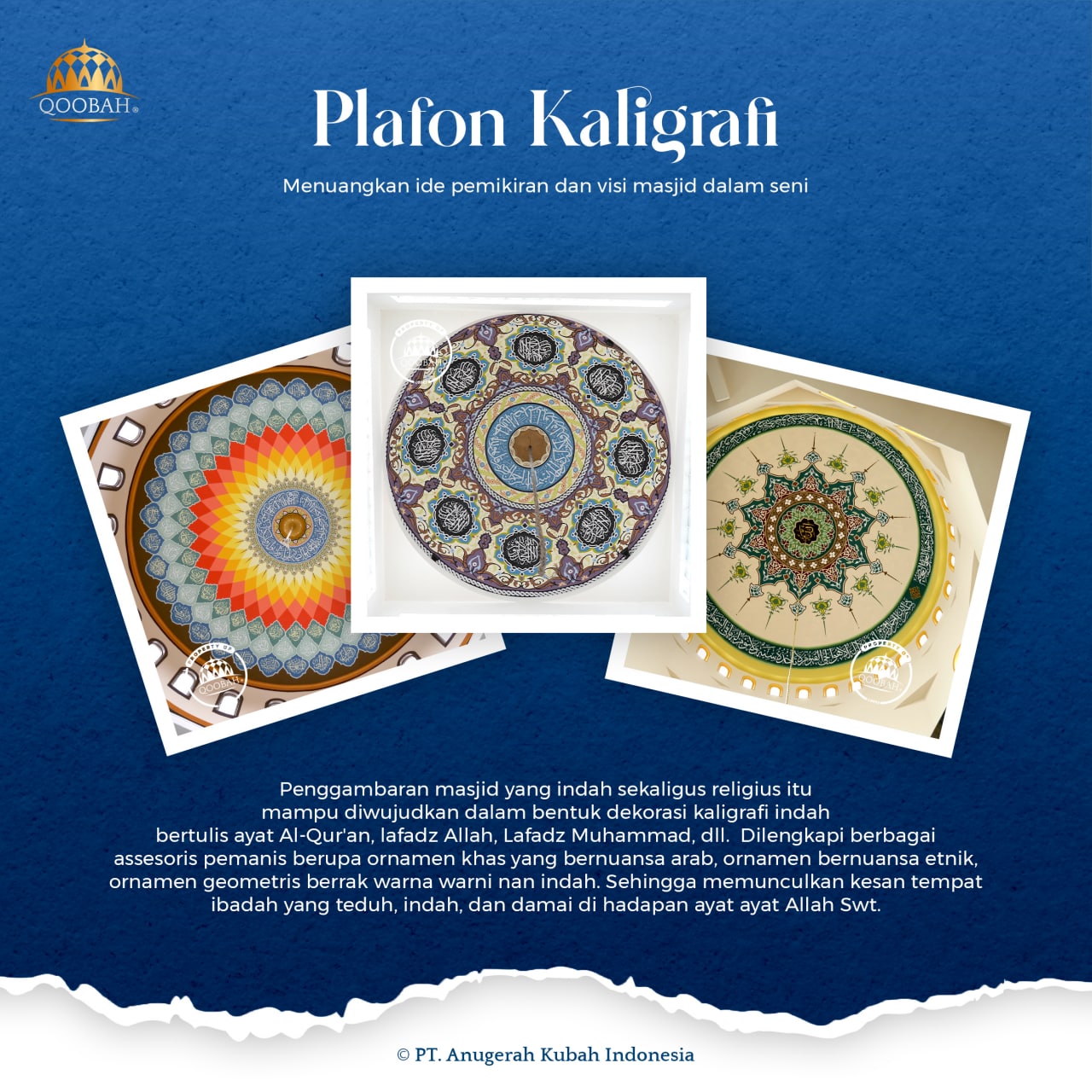 Harga Kaligrafi Kubah Masjid