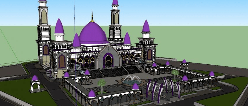 siteplan Masjid Kubah Kecubung Palangkaraya