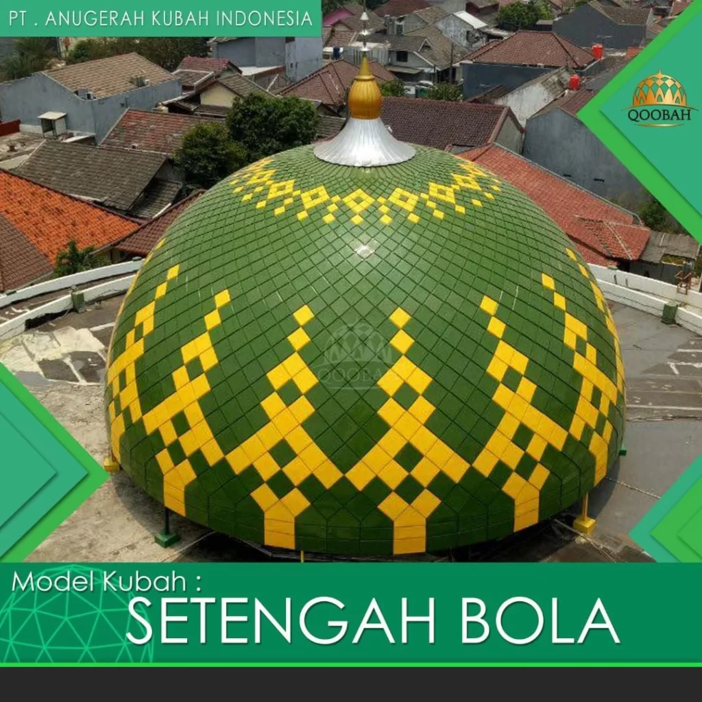 bentuk kubah masjid setengah bola