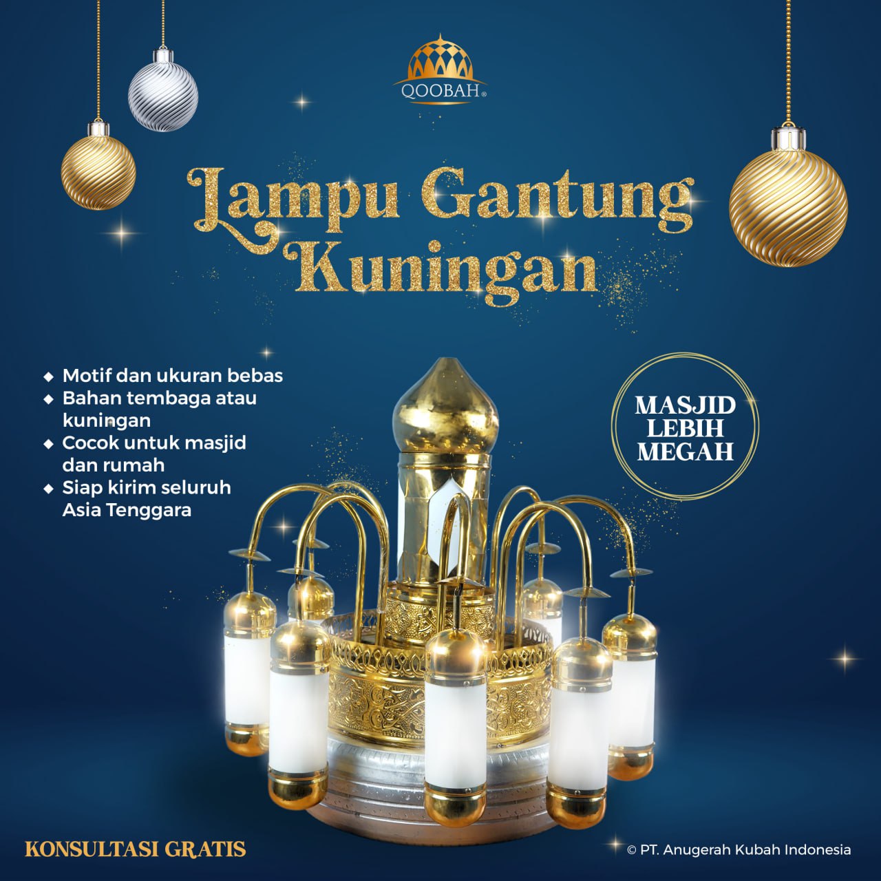 lampu gantung masjid nabawi