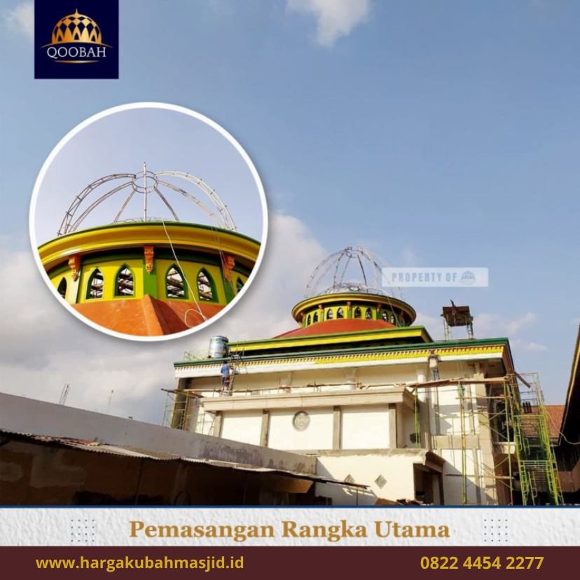 Hasil pengerjaan dari layanan jual kubah panel di Kediri