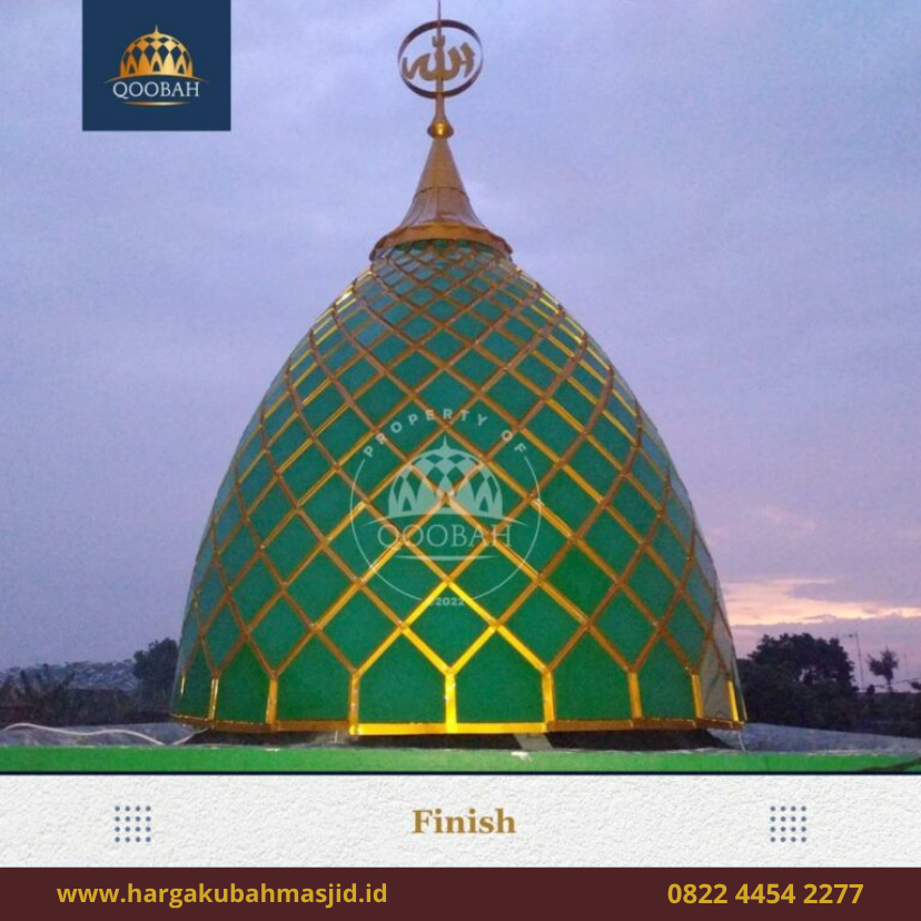Kubah Musholla Al Mubarok Kediri finish