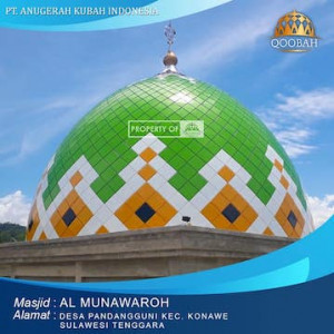 Kubah Masjid Almunawaroh Konawe Sulteng