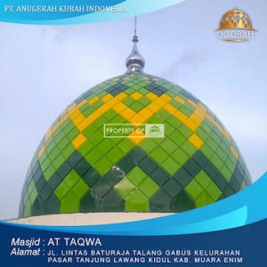 kubah masjid attaqwa muara enim