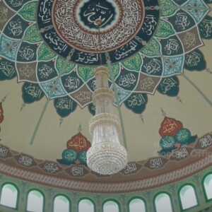 Jual Kubah Masjid di Subang motif plafon kaligrafi